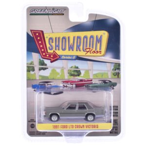 1991 Ford LTD Crown Victoria Light Titanium Metallic "Showroom Floor" Series 6 1/64 Diecast Model Car by Greenlight