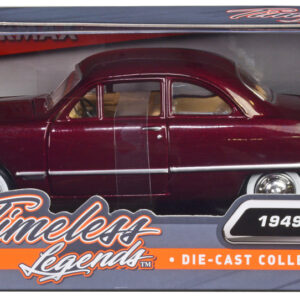 1949 Ford Coupe Burgundy 1/24 Diecast Model Car by Motormax
