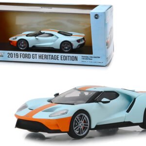 2019 Ford GT Heritage Edition "Gulf Oil" Color Scheme 1/43 Diecast Model Car by Greenlight