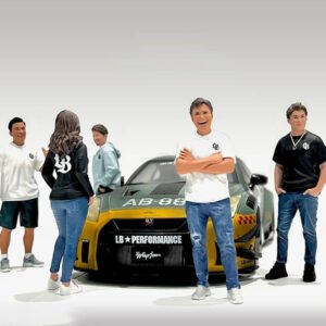 "Team Liberty Walk" 5 piece Figure Set for 1/18 Scale Models by American Diorama