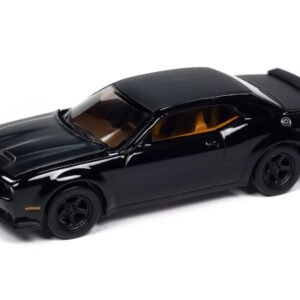 2021 Dodge Challenger SRT Super Stock Pitch Black "Modern Muscle" Series 1/64 Diecast Model Car by Auto World