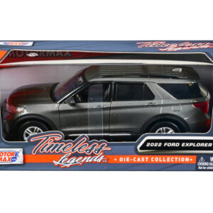 2022 Ford Explorer XLT Gray Metallic "Timeless Legends" Series 1/24 Diecast Model Car by Motormax