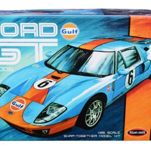 Skill 2 Snap Model Kit 2006 Ford GT "Gulf Oil" 1/25 Scale Model by Polar Lights