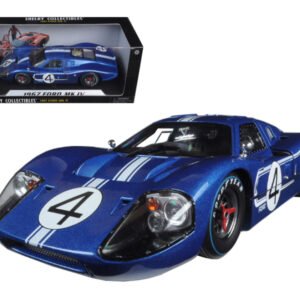 Ford GT MK IV #4 Blue L. Ruby - D. Hulme 24 Hours of Le Mans (1967) 1/18 Diecast Model Car by Shelby Collectibles
