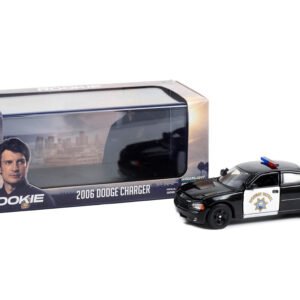 2006 Dodge Charger Police CHP (California Highway Patrol) Black "The Rookie" (2018-Current) TV Series 1/43 Diecast Model Car by Greenlight
