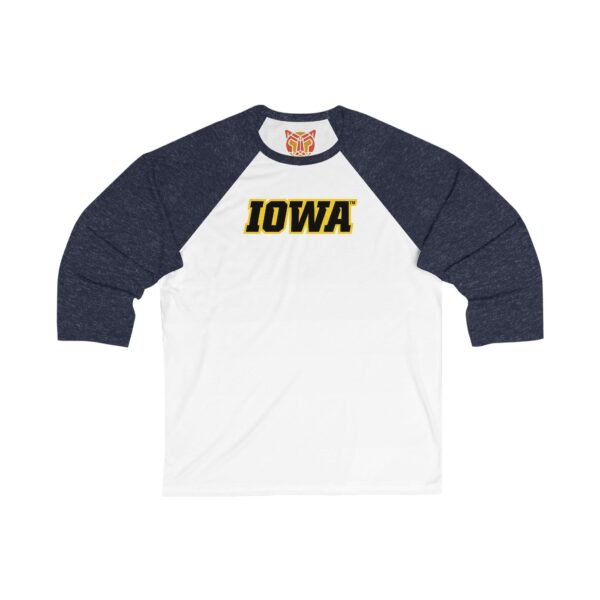 Iowa Hawkeyes Unisex 3/4 Sleeve Baseball Tee - Image 7