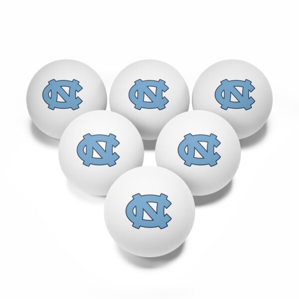 North Carolina Tar Heels Ping Pong Balls, 6 pcs - Image 2