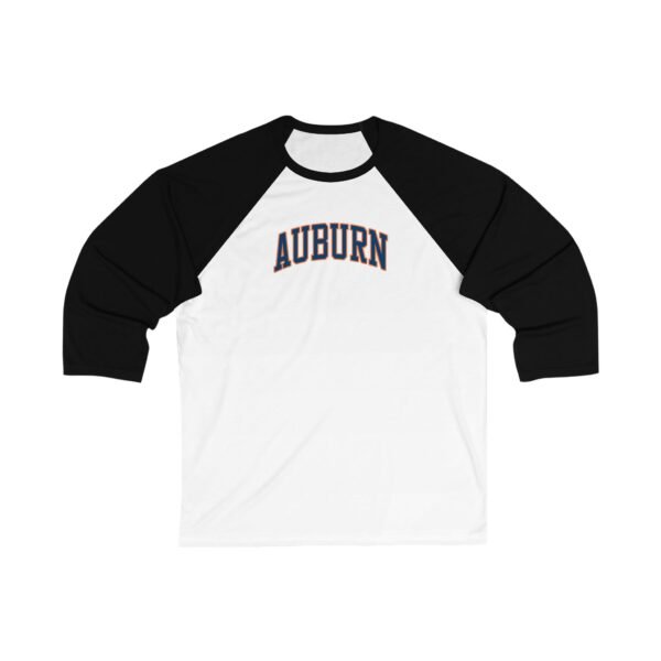 Auburn Tigers Unisex 34 Sleeve Baseball Tee - Image 5