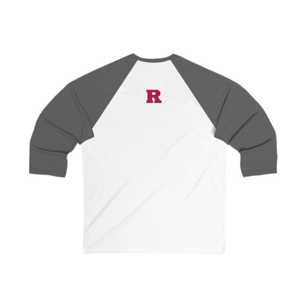 Rutgers Scarlet Knights Unisex 3/4 Sleeve Baseball Tee - Image 4