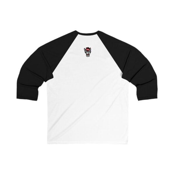 NC State Wolfpack Unisex 3/4 Sleeve Baseball Tee - Image 4