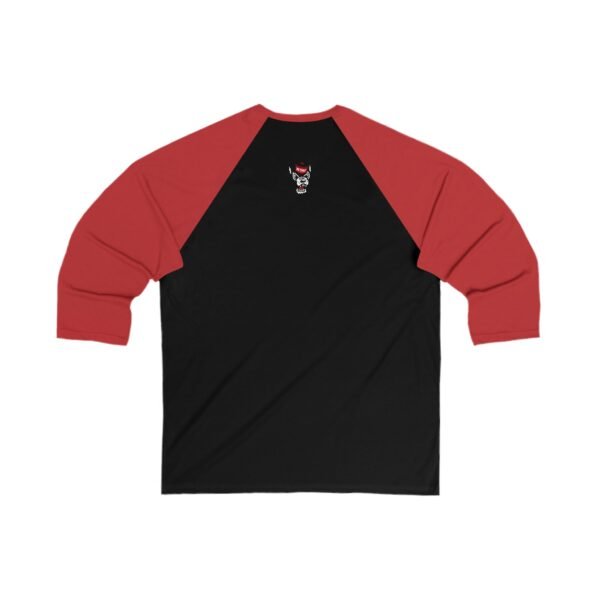 NC State Wolfpack Unisex 3/4 Sleeve Baseball Tee - Image 2