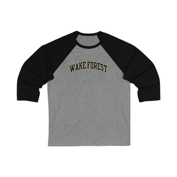 Wake Forest Demon Deacons Unisex 3/4 Sleeve Baseball Tee