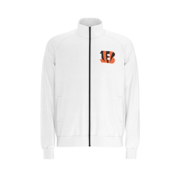 Cincinnati Bengals Men's Raglan-Sleeve Stand Collar Jacket - Image 2