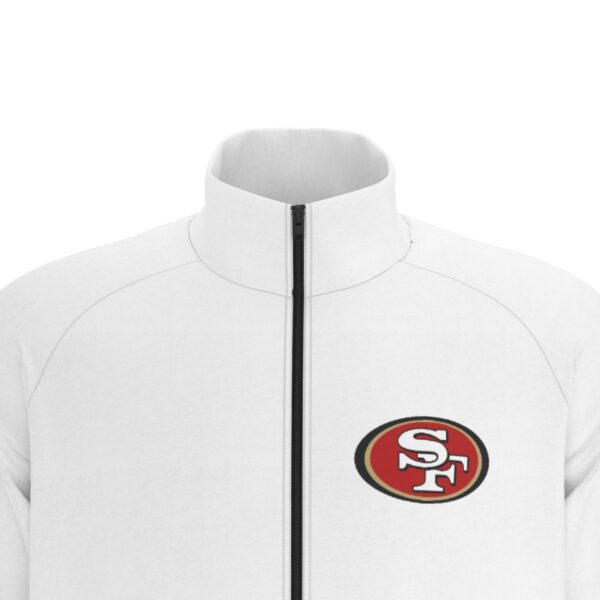 San Francisco 49ers Men's Raglan-Sleeve Stand Collar Jacket - Image 6