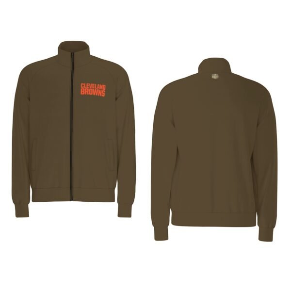 Cleveland Browns Men's Raglan-Sleeve Stand Collar Jacket
