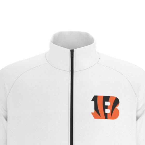 Cincinnati Bengals Men's Raglan-Sleeve Stand Collar Jacket - Image 6
