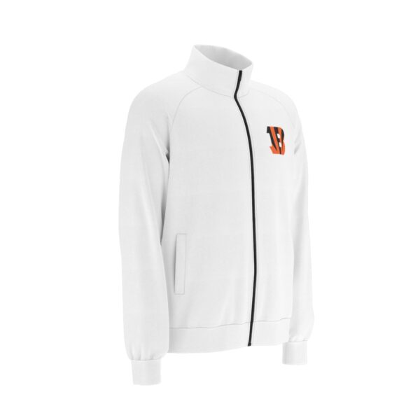 Cincinnati Bengals Men's Raglan-Sleeve Stand Collar Jacket - Image 4