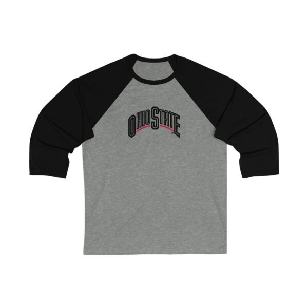 Ohio State Buckeyes Unisex 3/4 Sleeve Baseball Tee