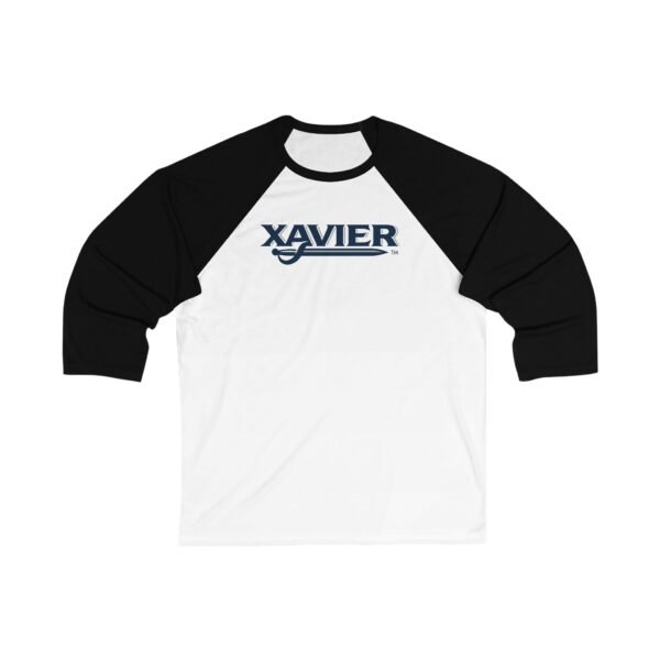 Xavier Musketeers Unisex 3/4 Sleeve Baseball Tee - Image 3