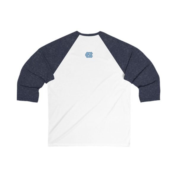 North Carolina Tar Heels Unisex 3/4 Sleeve Baseball Tee - Image 2