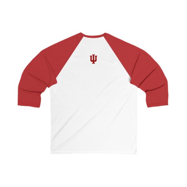 Indiana Hoosiers Unisex 3/4 Sleeve Baseball Tee - Image 2