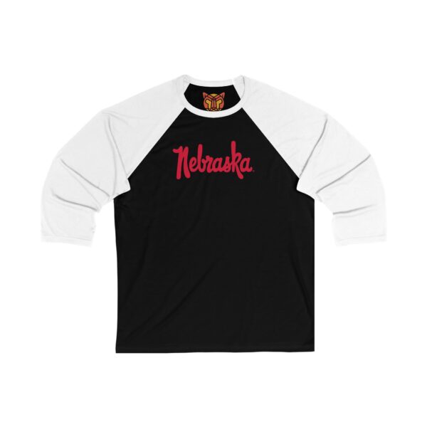 Nebraska Cornhuskers Unisex 3/4 Sleeve Baseball Tee - Image 7
