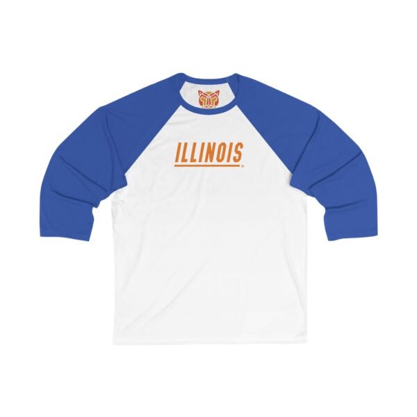 Illinois Fighting Illini Unisex 3/4 Sleeve Baseball Tee - Image 5
