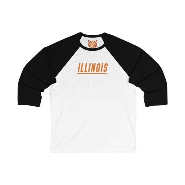 Illinois Fighting Illini Unisex 3/4 Sleeve Baseball Tee
