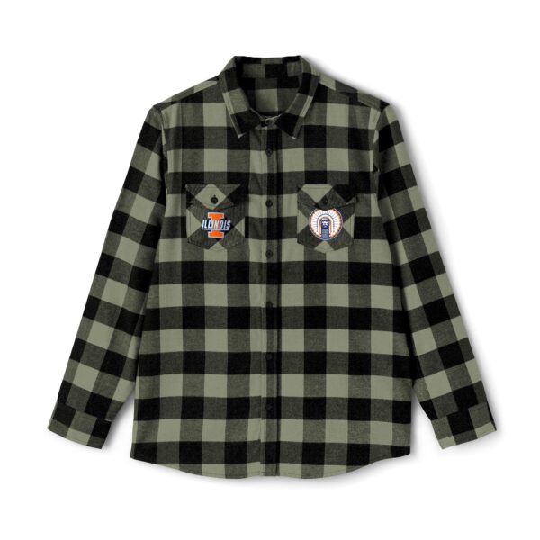 Illinois Fighting Illini Unisex Flannel Shirt - Image 9