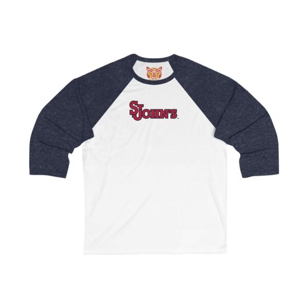 St. John's Red Storm Unisex 3/4 Sleeve Baseball Tee - Image 3
