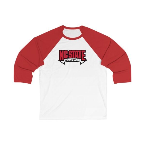 NC State Wolfpack Unisex 3/4 Sleeve Baseball Tee - Image 5