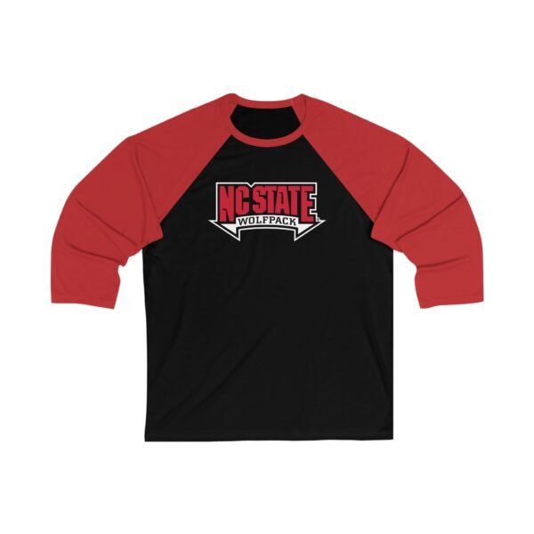 NC State Wolfpack Unisex 3/4 Sleeve Baseball Tee