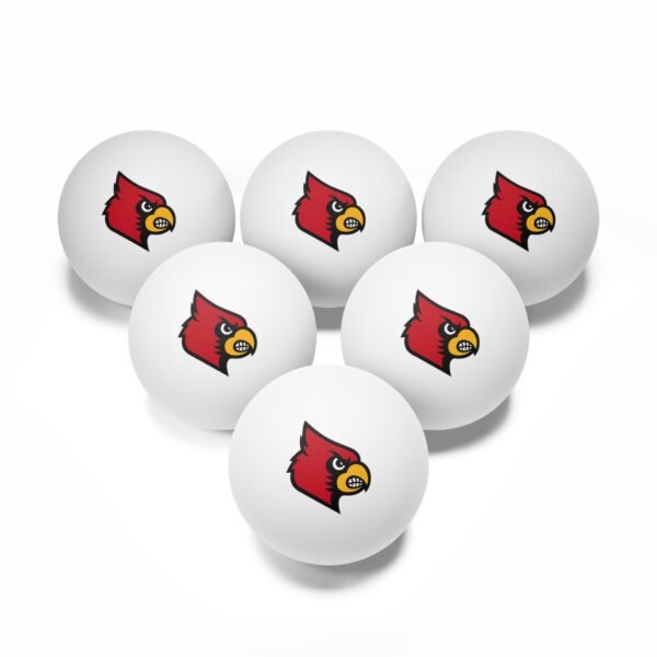 Louisville Cardinals Ping Pong Balls, 6 pcs - Image 2