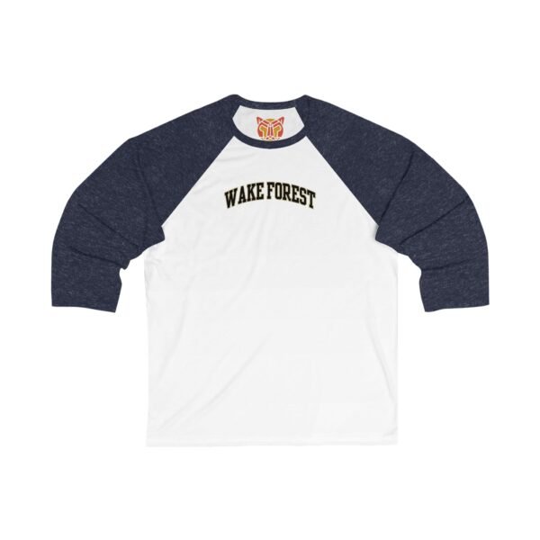 Wake Forest Demon Deacons Unisex 3/4 Sleeve Baseball Tee - Image 3
