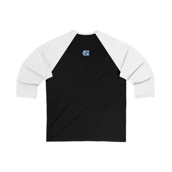 North Carolina Tar Heels Unisex 3/4 Sleeve Baseball Tee - Image 4