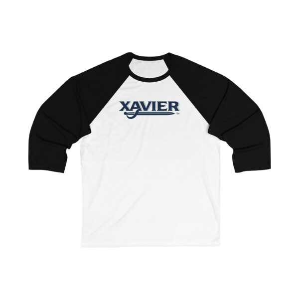 Xavier Musketeers Unisex 3/4 Sleeve Baseball Tee - Image 3