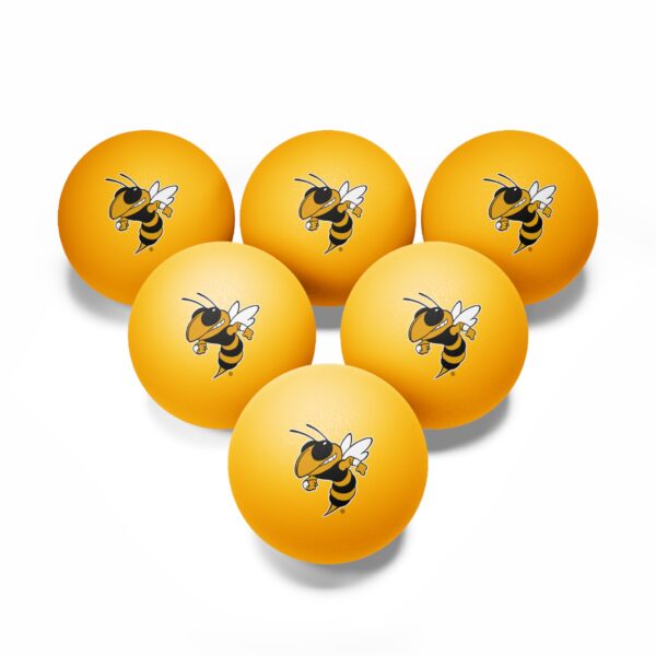 Georgia Tech Yellow Jackets Ping Pong Balls, 6 pcs - Image 7