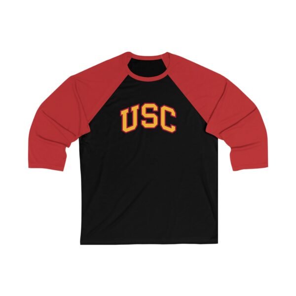 USC Trojans Unisex 34 Sleeve Baseball Tee - Image 5