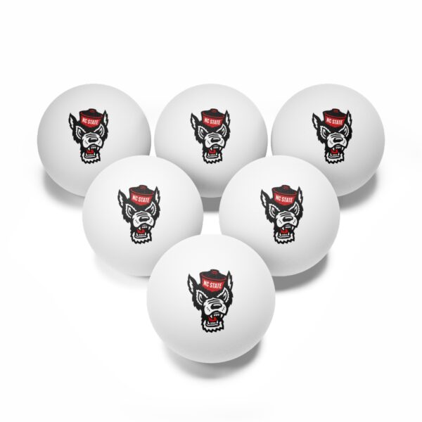 NC State Wolfpack Ping Pong Balls, 6 pcs - Image 2