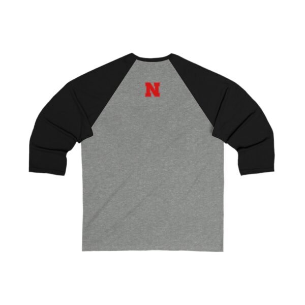 Nebraska Cornhuskers Unisex 3/4 Sleeve Baseball Tee - Image 4