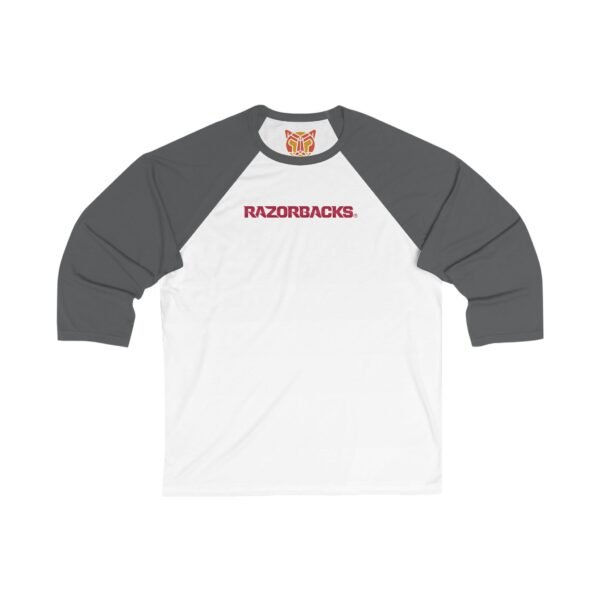 Arkansas Razorbacks Unisex 3/4 Sleeve Baseball Tee - Image 5