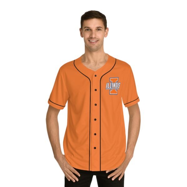 Illinois Fighting Illini Men's Baseball Jersey - Image 7