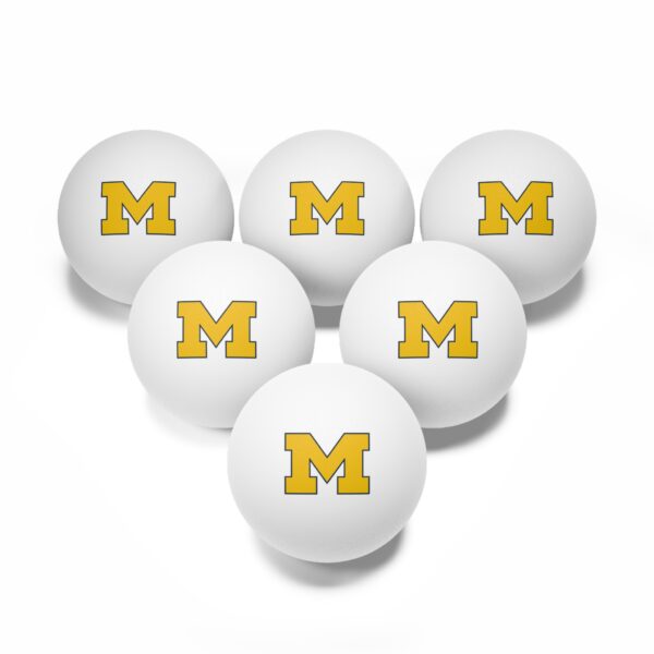 Michigan Wolverines Ping Pong Balls, 6 pcs - Image 6