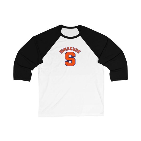 Syracuse Orange Unisex 3/4 Sleeve Baseball Tee - Image 3