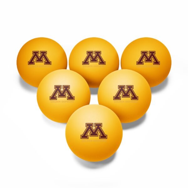 Minnesota Golden Gophers Ping Pong Balls, 6 pcs - Image 3