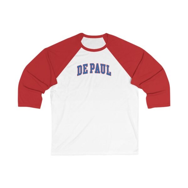 DePaul Blue Demons Unisex 3/4 Sleeve Baseball Tee - Image 5