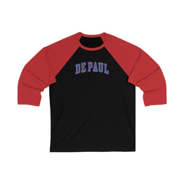 DePaul Blue Demons Unisex 3/4 Sleeve Baseball Tee - Image 7