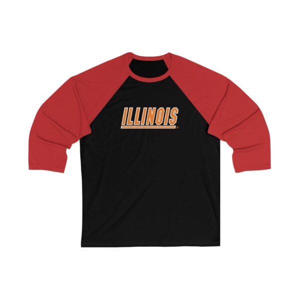 Illinois Fighting Illini Unisex 34 Sleeve Baseball Tee