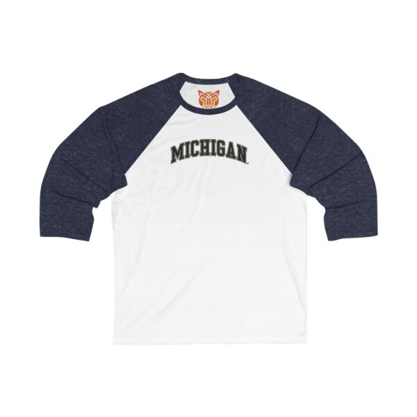 Michigan Wolverines Unisex 3/4 Sleeve Baseball Tee