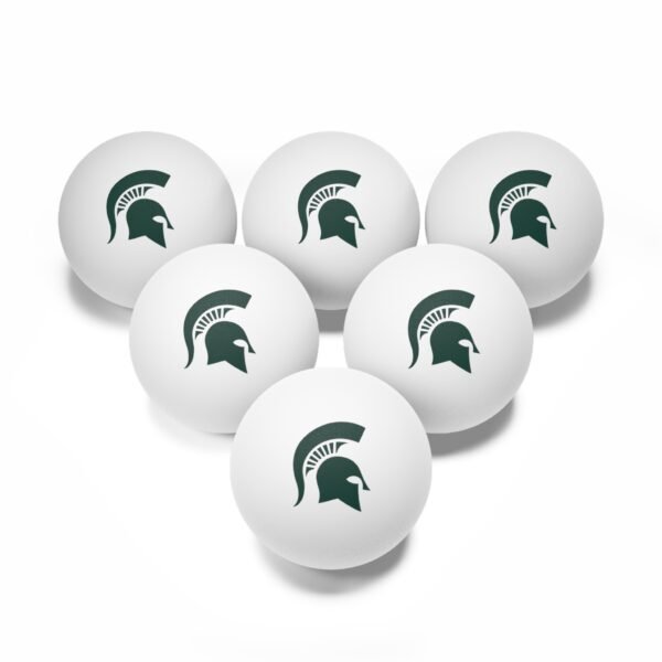 Michigan State Spartans Ping Pong Balls, 6 pcs - Image 2
